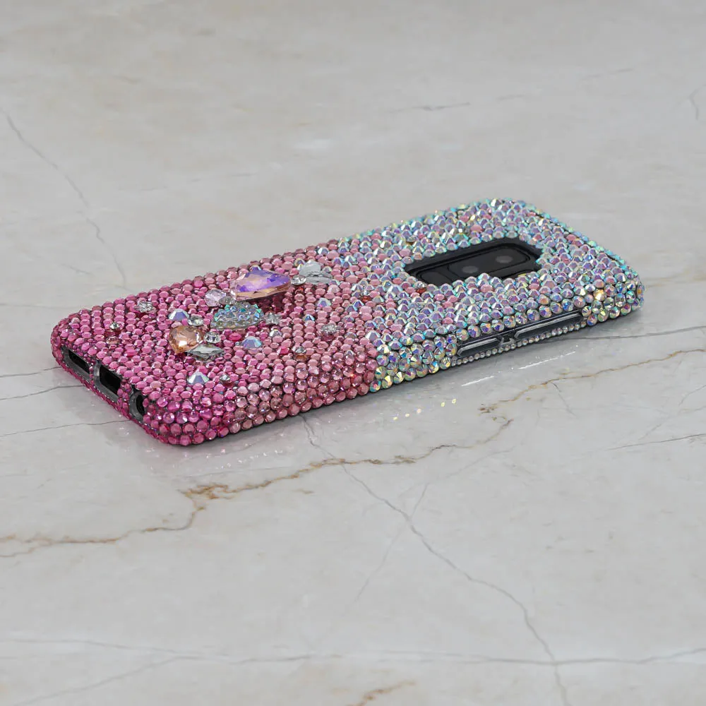 AB Faded to Pink with 3D Stones Design (style 900)