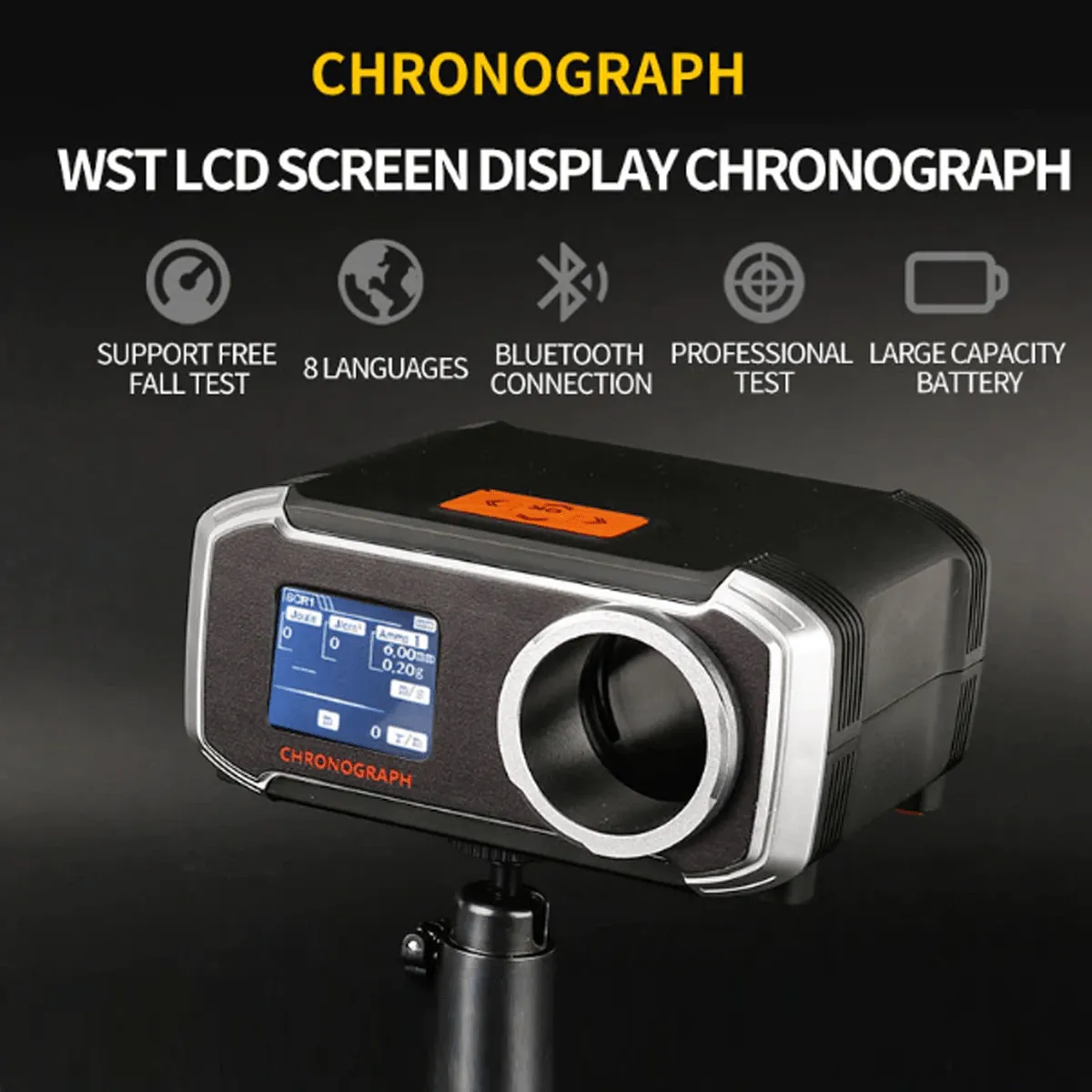 Action Union Chronograph with LCD Screen Display & Bluetooth