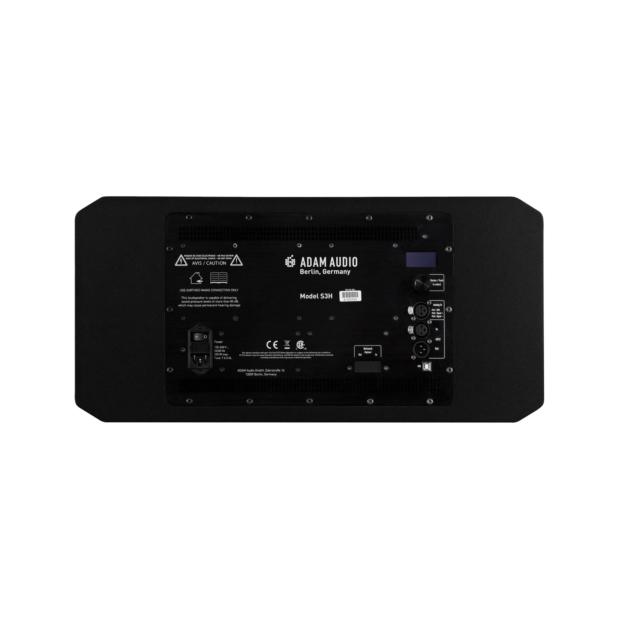 ADAM Audio S3H Dual 7-inch Active Studio Monitor, Single