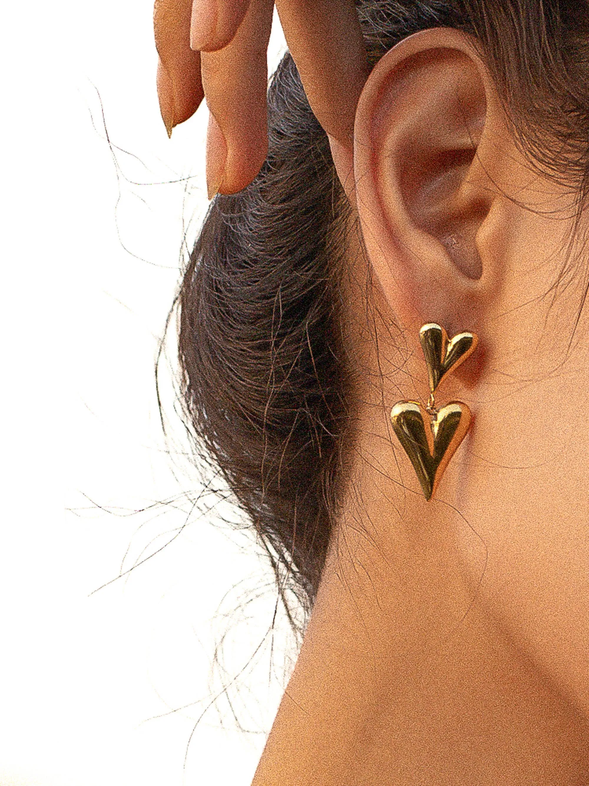 Adeline Heart Earring | Waterproof Jewelry