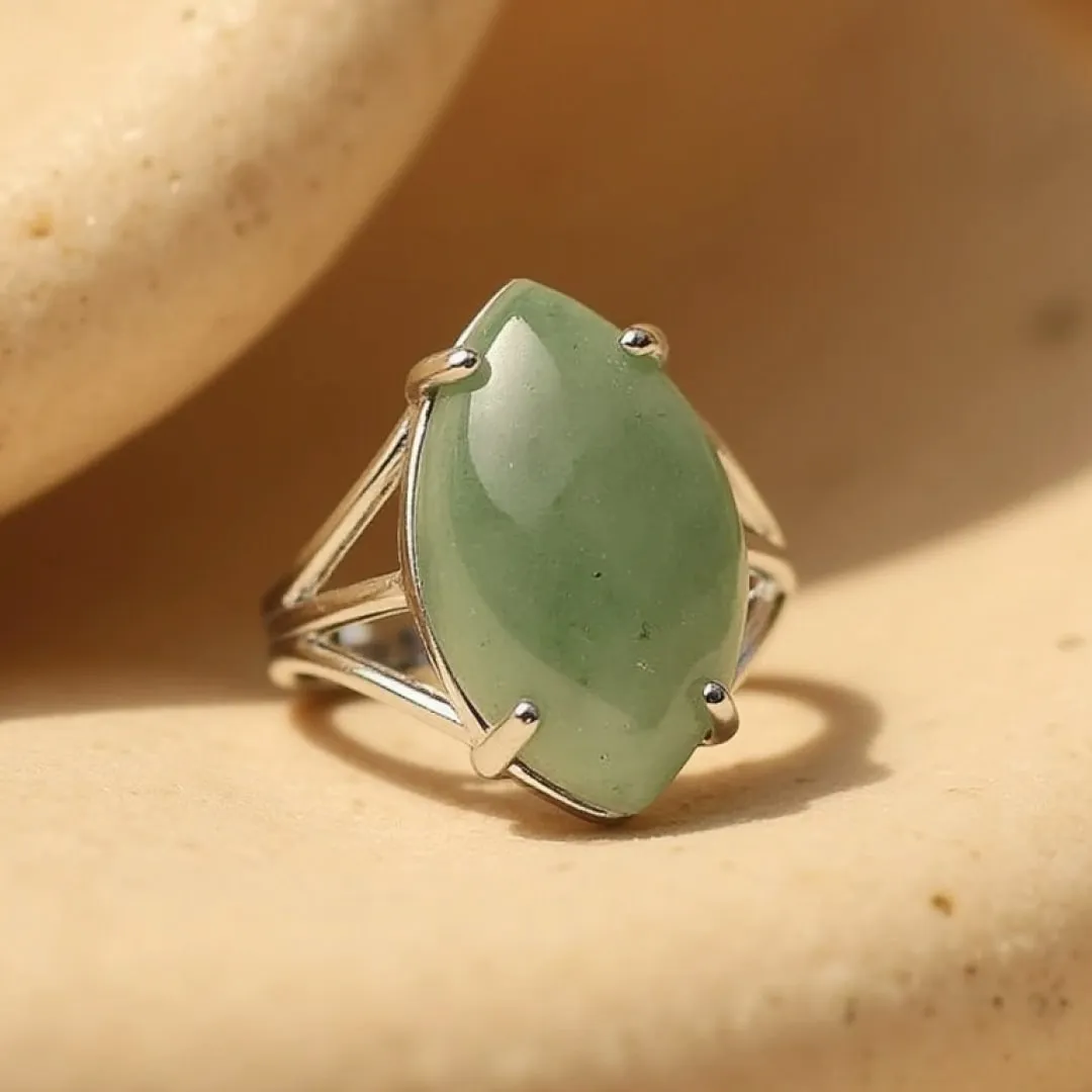 Adjustable "Vision" Ring in Natural Stone