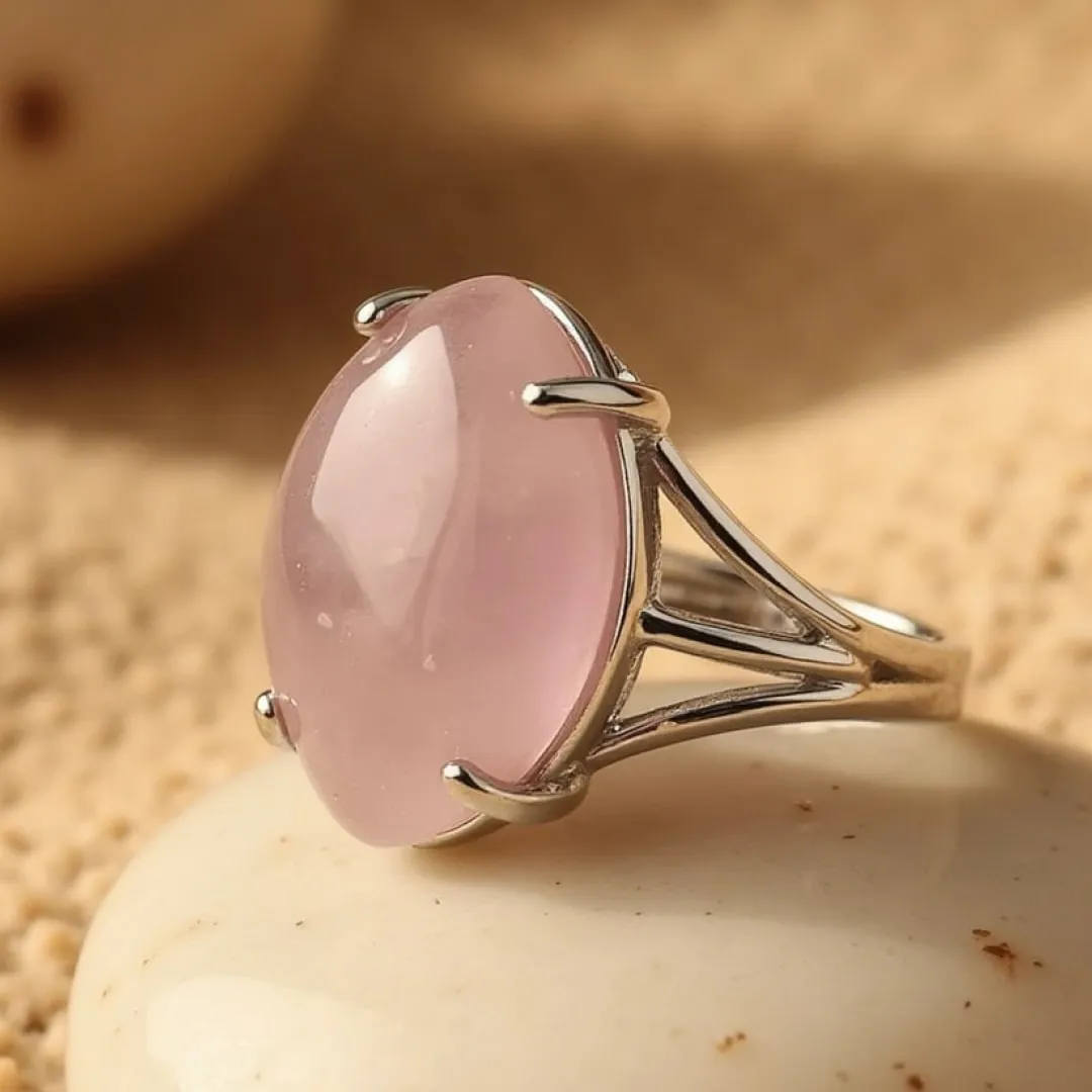 Adjustable "Vision" Ring in Natural Stone
