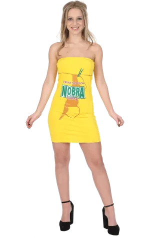 Adult Female No Bra Beer Dress