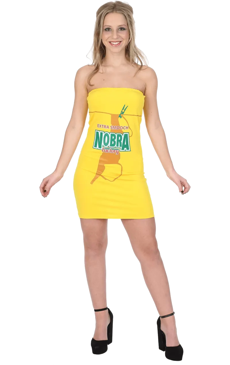 Adult Female No Bra Beer Dress