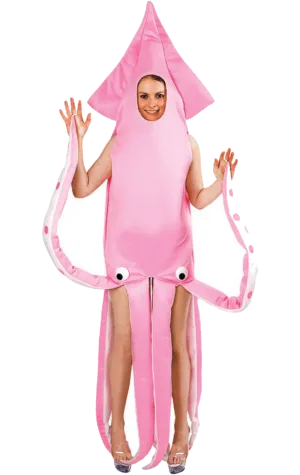 Adult Pink Squid Animal Costume