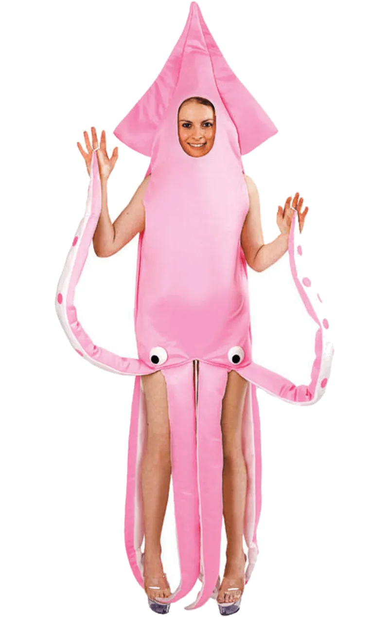 Adult Pink Squid Animal Costume