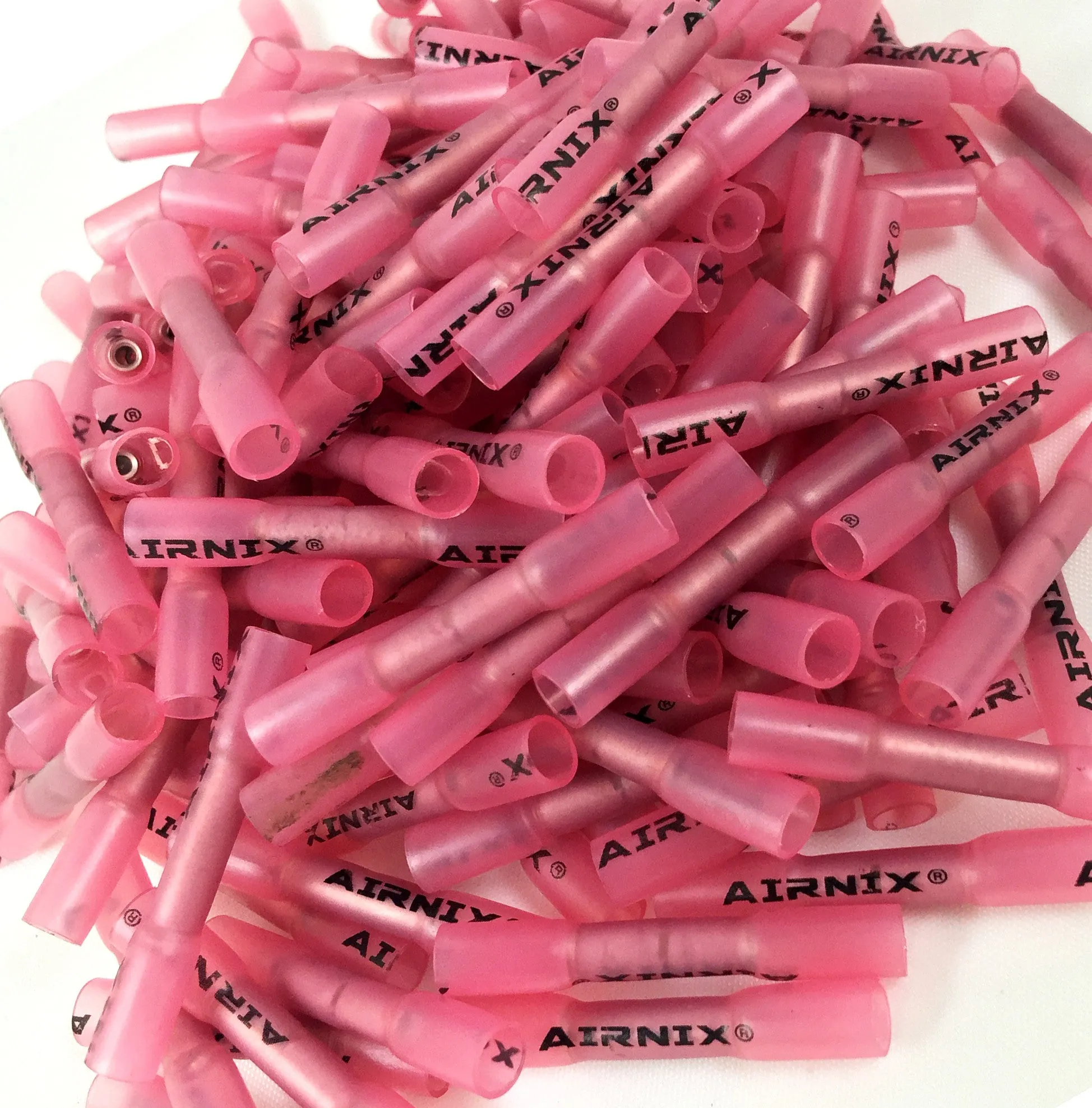 AIRNIX TERMINAL Red 22-18AWG Heat Shrink Insulated Crimp Butt Connectors