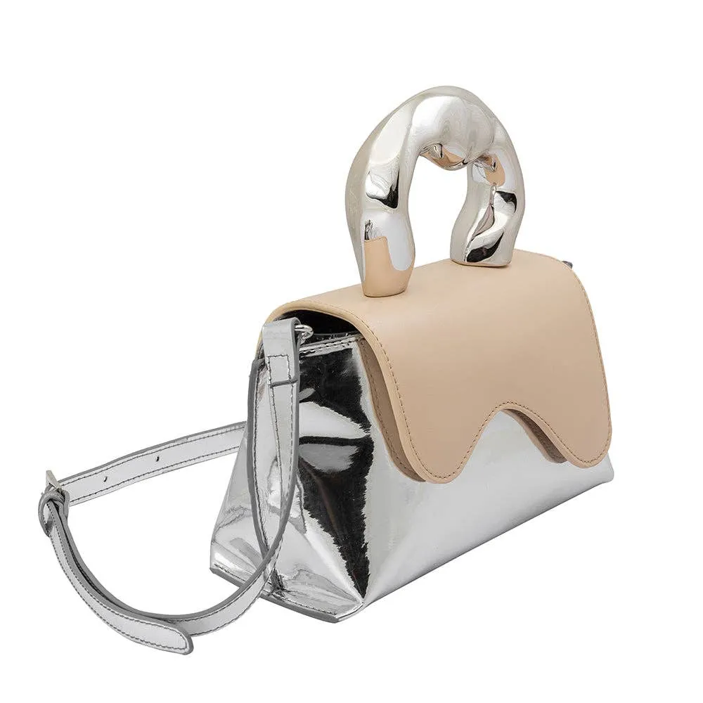 Akari Nude Recycled Vegan Top Handle Bag