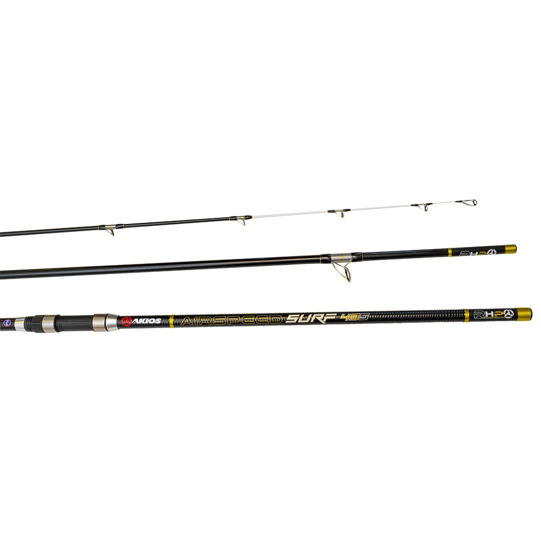 Akios AirSpeed Surf 435 MKII Black Edition Surf Rod 14ft 5in 3 Piece 100-220 gram
