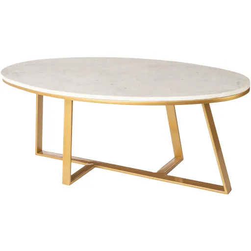 Akola Elegance Collection Marble & Metal Coffee Table