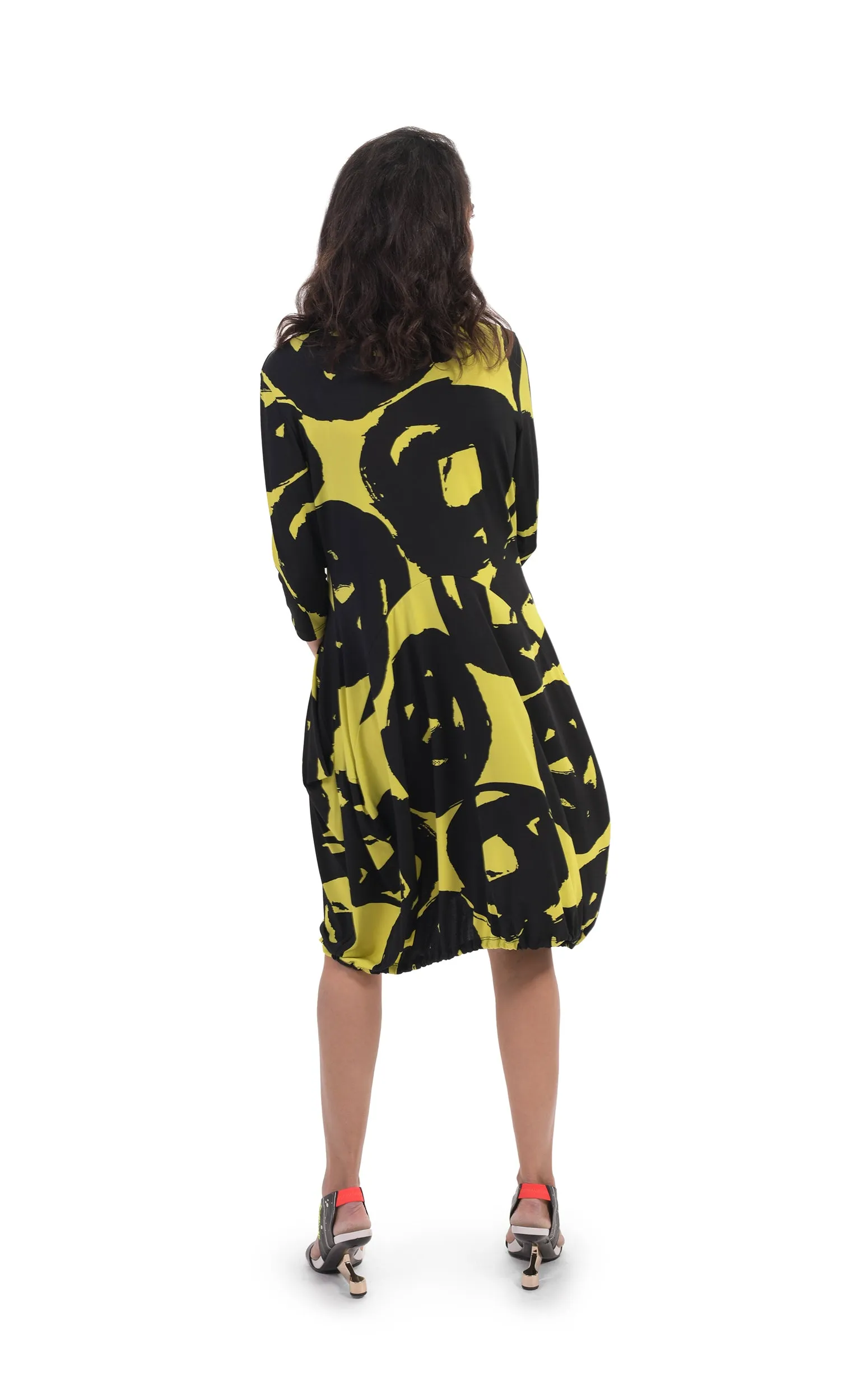 Alembika Art Print Wonderful Collar Dress