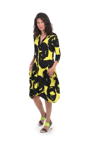 Alembika Art Print Wonderful Collar Dress