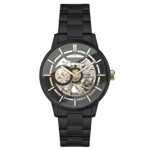 Alfred Sung Automatic III Black Skeleton Dial Black Bracelet Men's watch