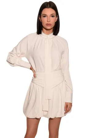 Alisha White Pearl Blouse