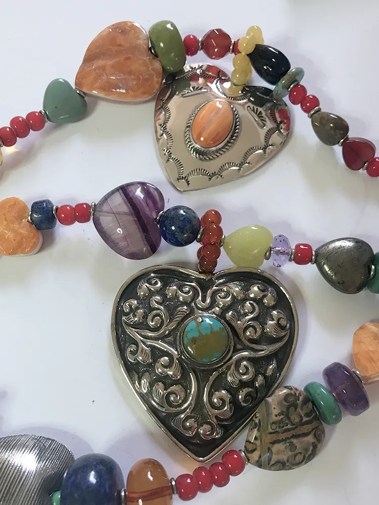 All Hearts Necklace by Kim Yubeta