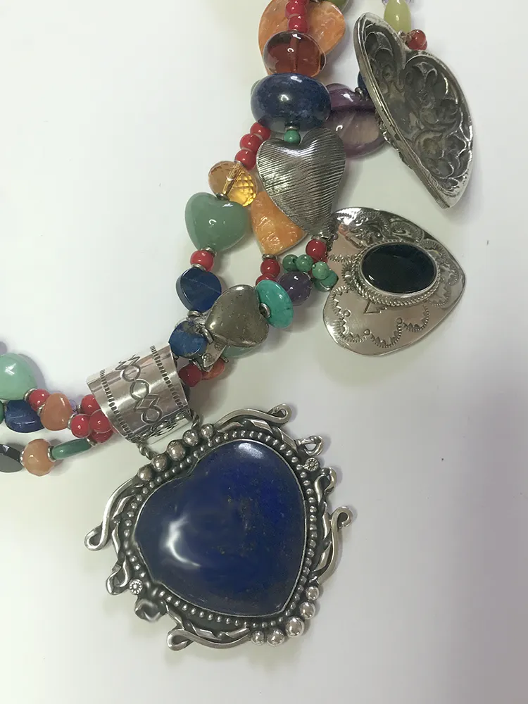 All Hearts Necklace by Kim Yubeta
