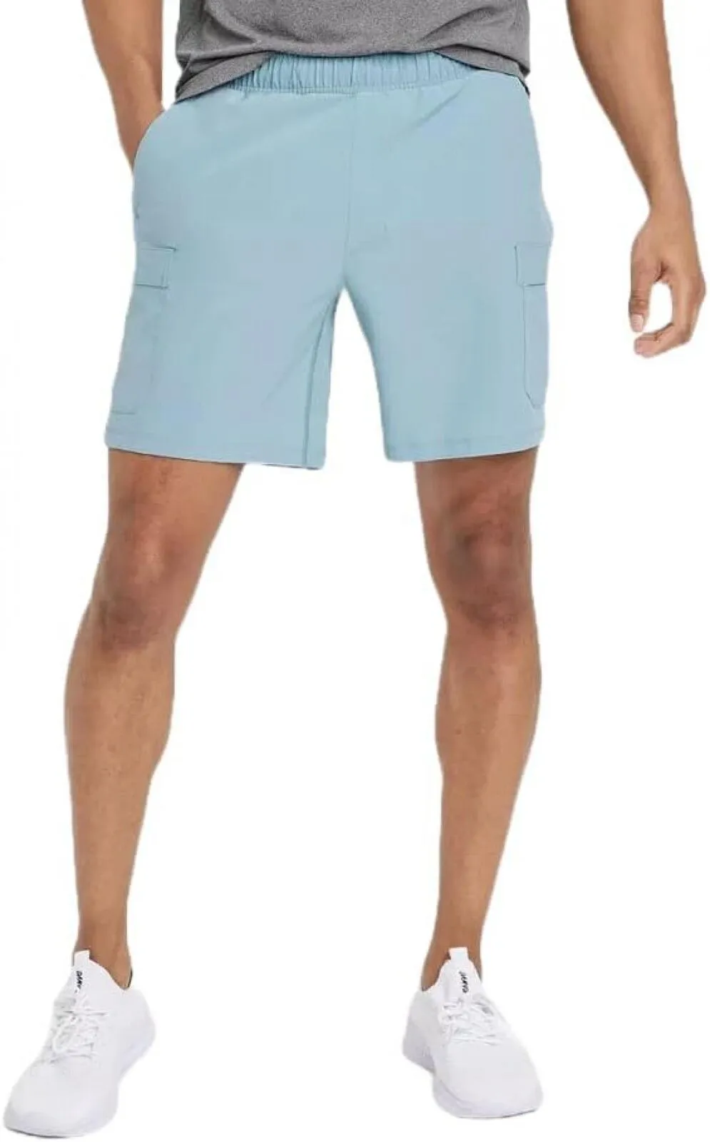 All In Motion Men's Hybrid Cargo Shorts 7" - 87697066 Blue 2XL