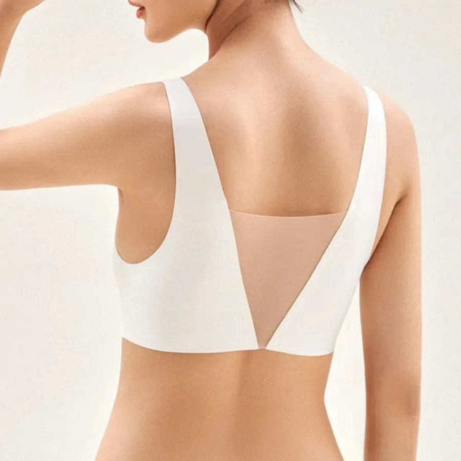Alluring Comfort Side Support Deep Plunge Wireless Bra