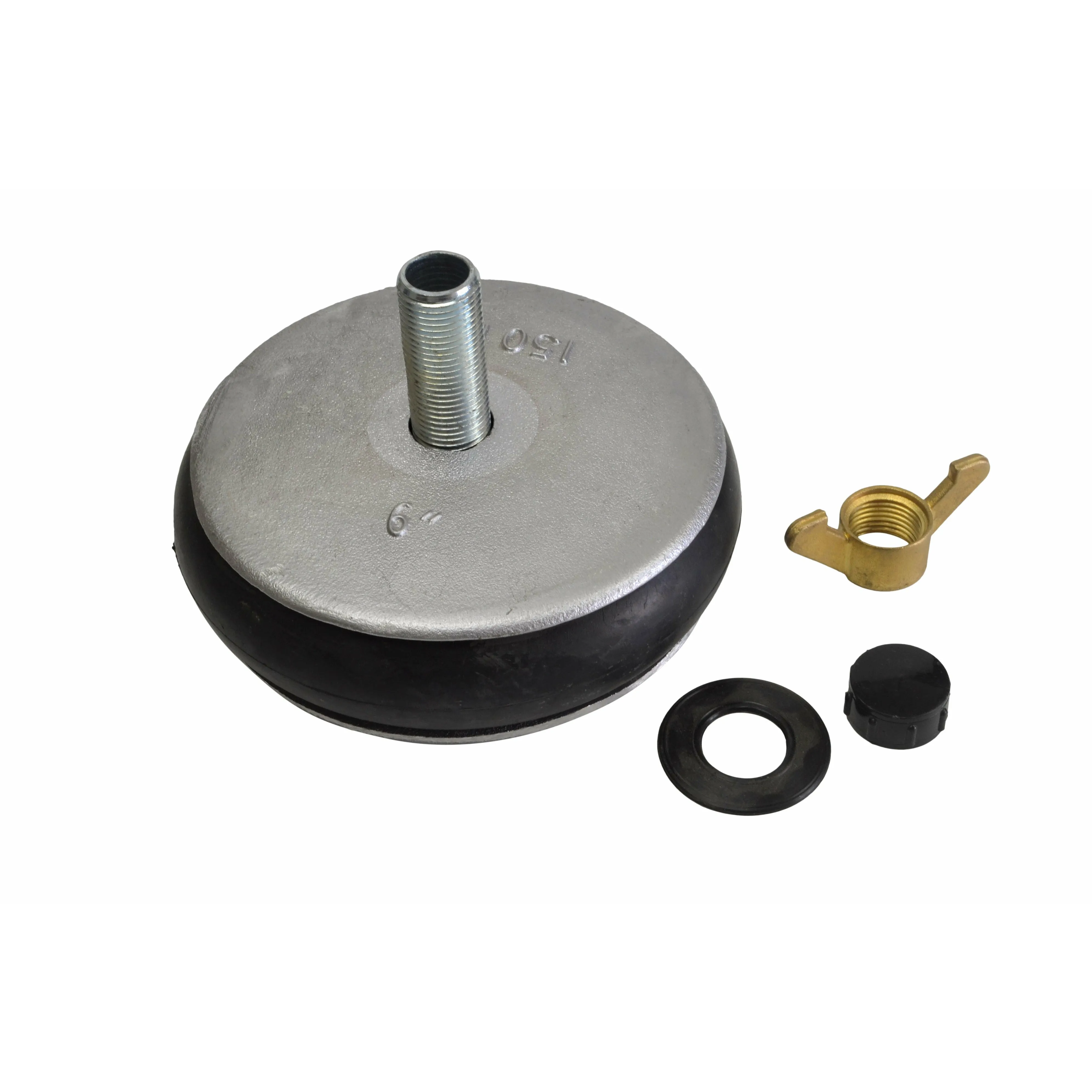 Aluminium Alloy pipe plug with 13 mm bypass 146-168mm