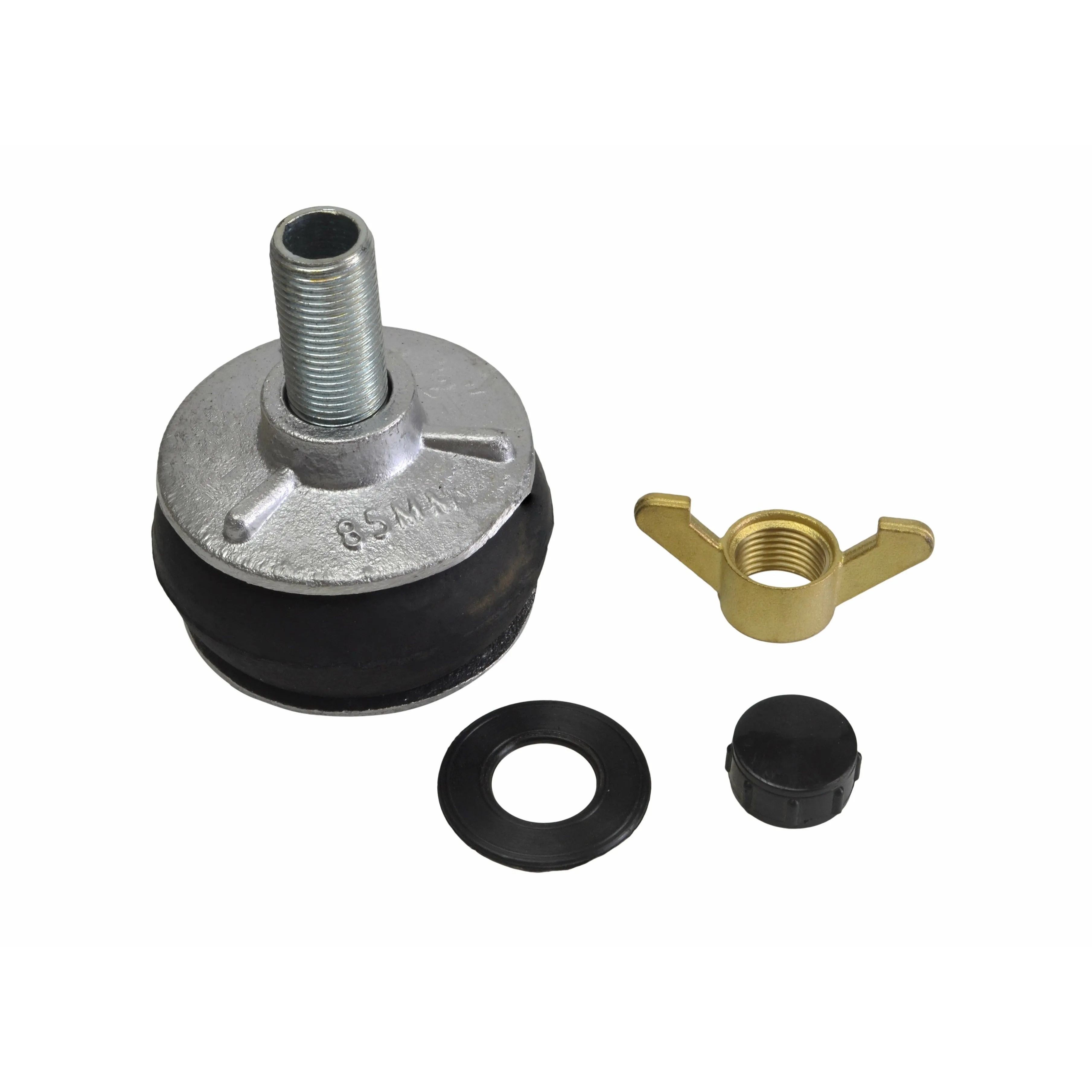 Aluminium Alloy pipe plug with 13 mm bypass 84-103mm