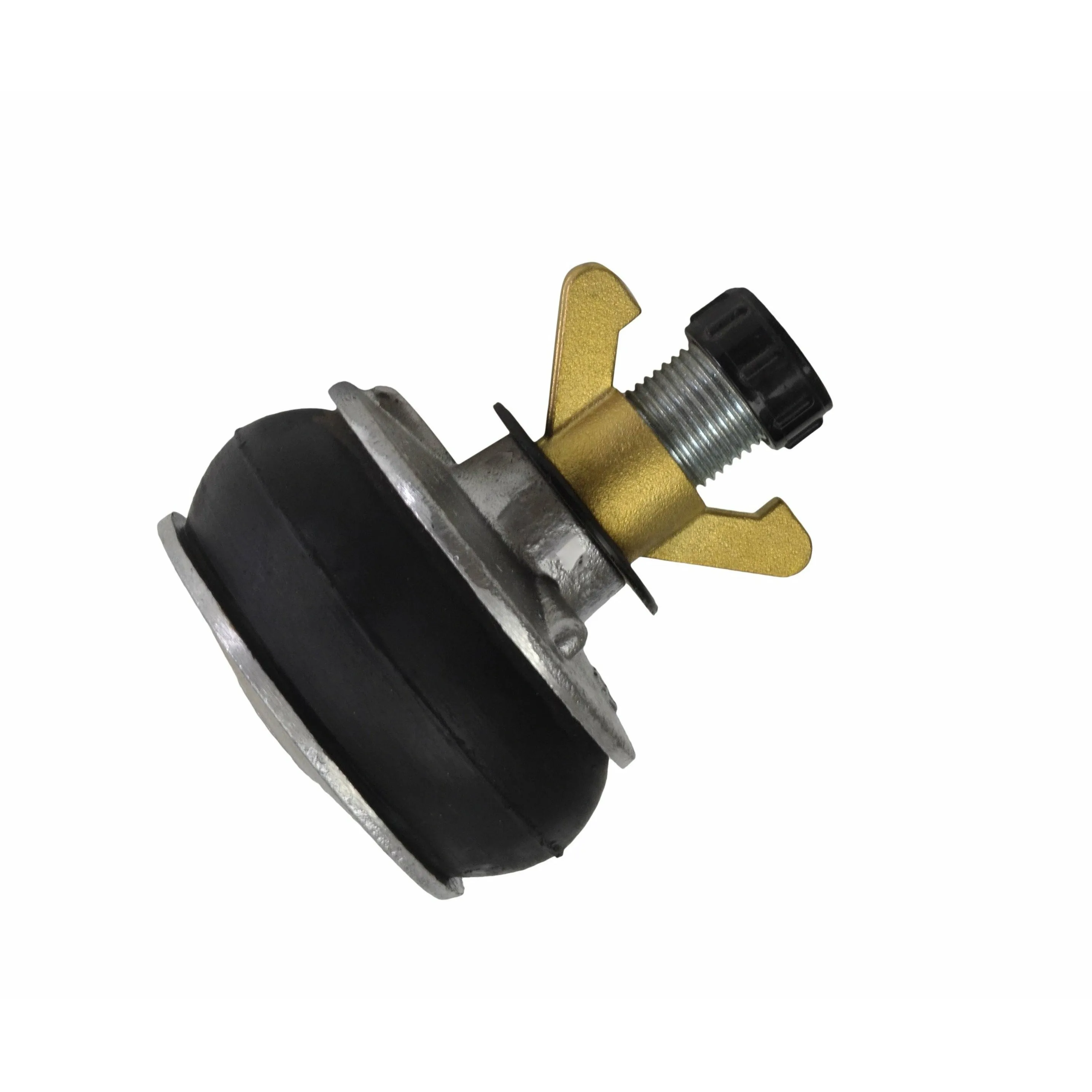 Aluminium Alloy pipe plug with 13 mm bypass 84-103mm