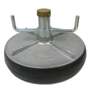 Aluminium expanding plug 10"/250mm with 25mm bypass 219-245mm