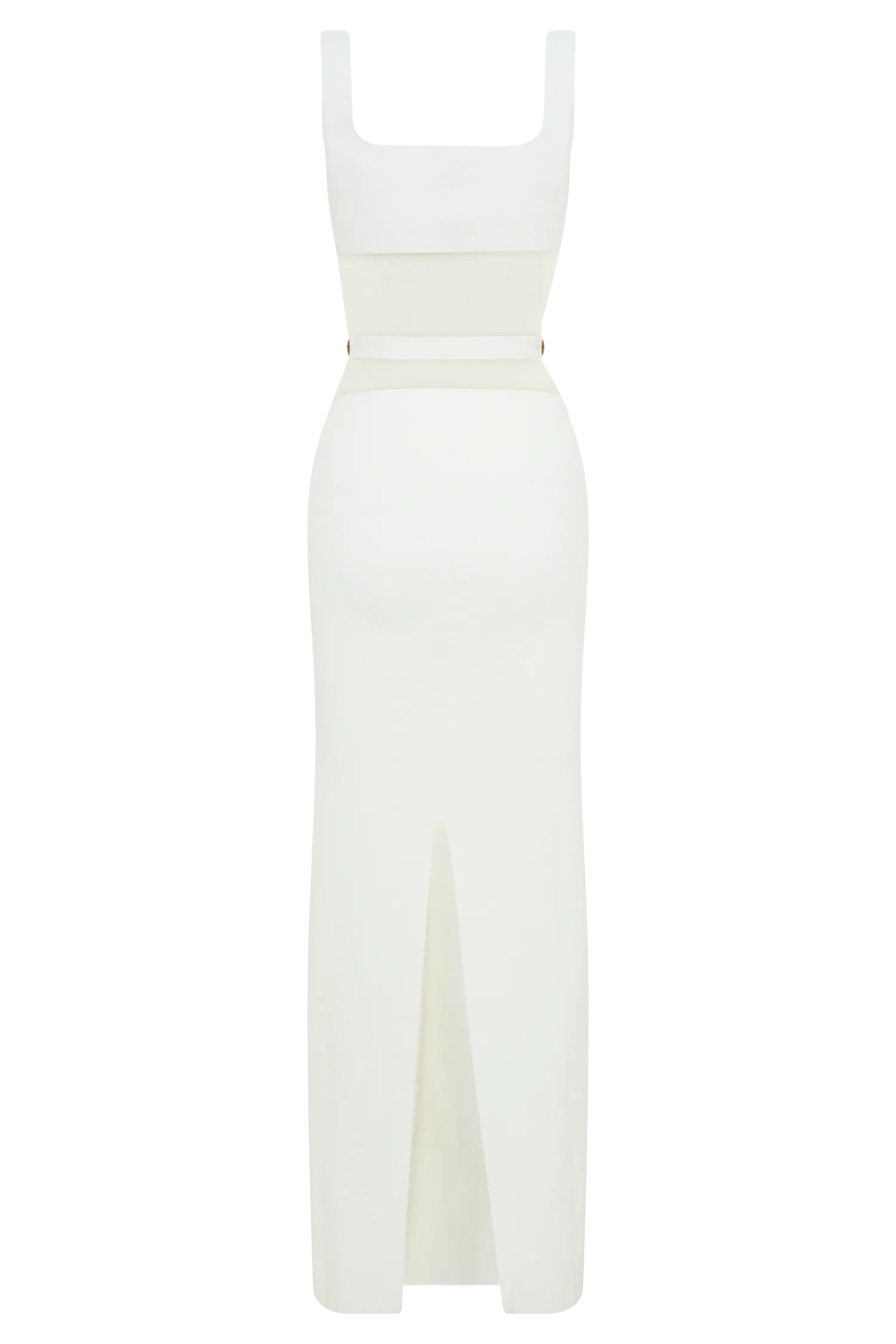 Alysanne Cut Out Knit Maxi Dress - White