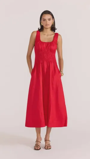 Amana Shirred Waist Dress