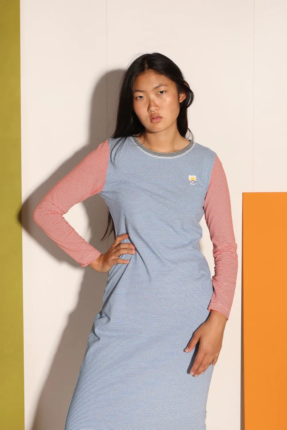 Amari dress in multicolor jersey