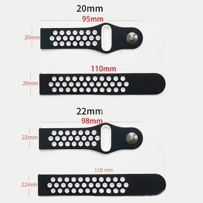 Amazfit GTS/GTR 20mm/22mm Silicone Sport Band