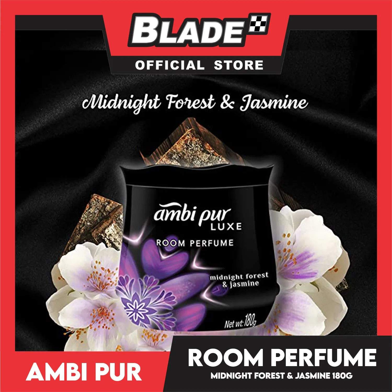 Ambi Pur Luxe Room Perfume Midnight Forest And Jasmine 180g