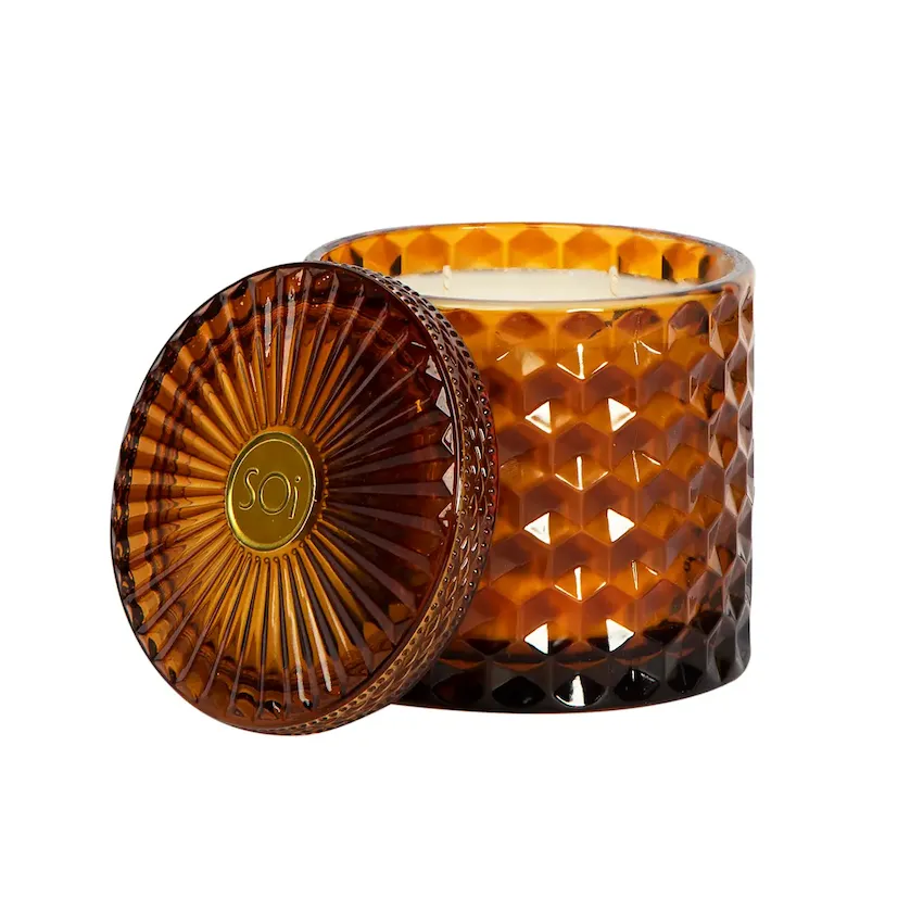 Ambre Tonka  Shimmer | 15oz Natural Soy Candle | Double Wick