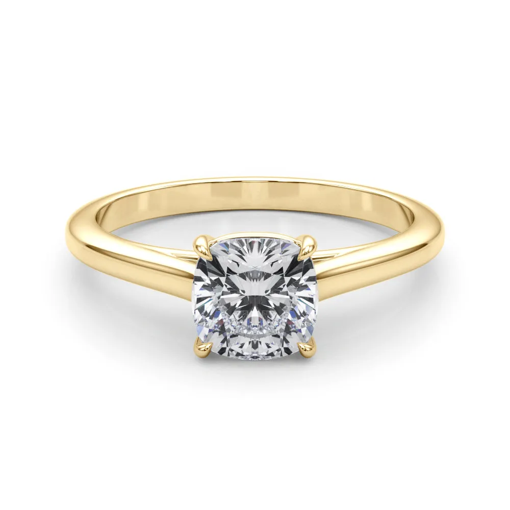 Amelia Cushion Lab Grown Diamond Solitaire Engagement Ring IGI Certified
