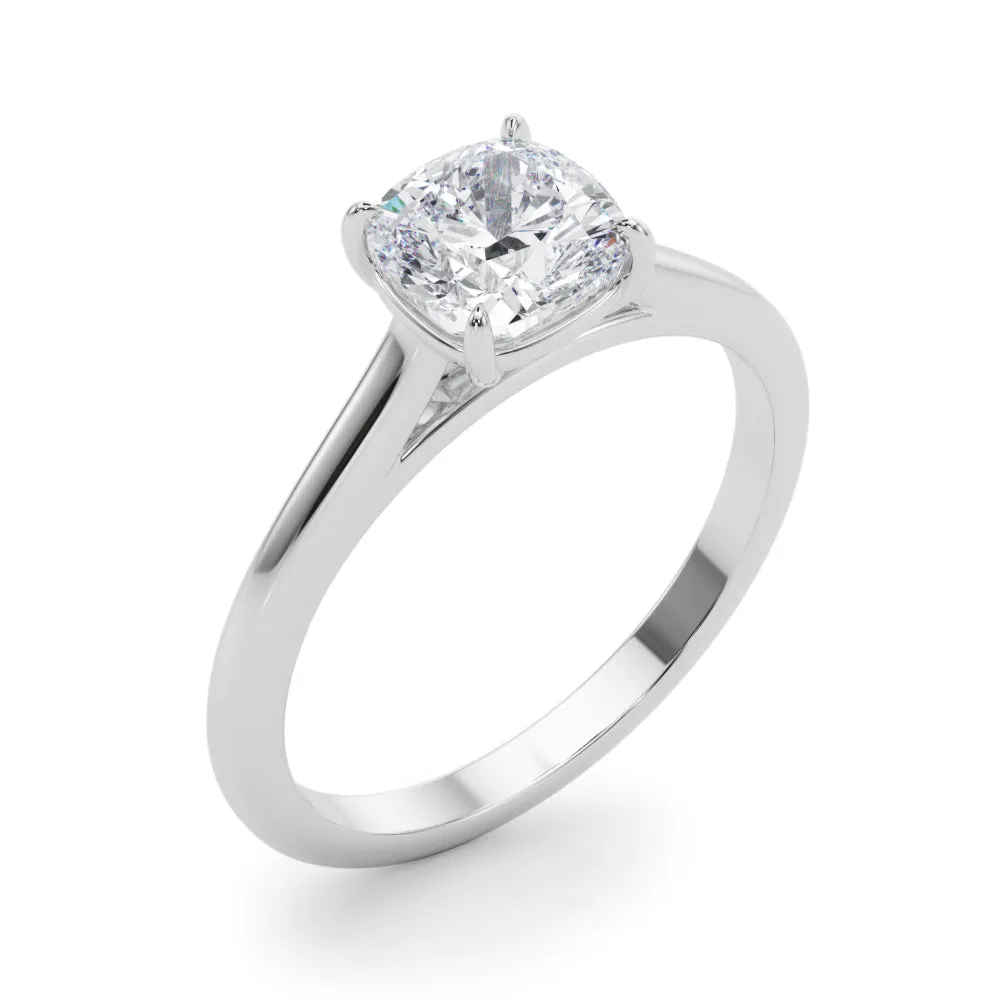 Amelia Cushion Lab Grown Diamond Solitaire Engagement Ring IGI Certified