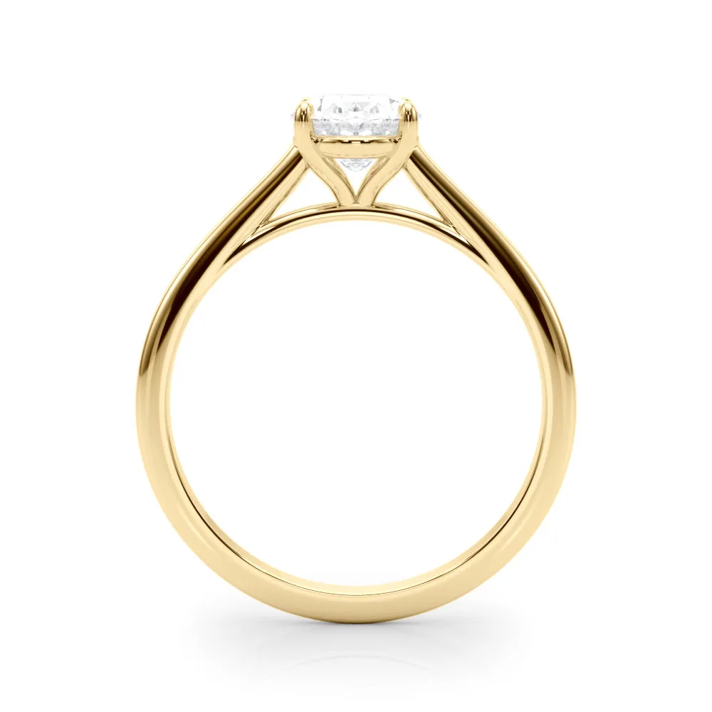 Amelia Oval Lab Grown Diamond Solitaire Engagement Ring IGI Certified