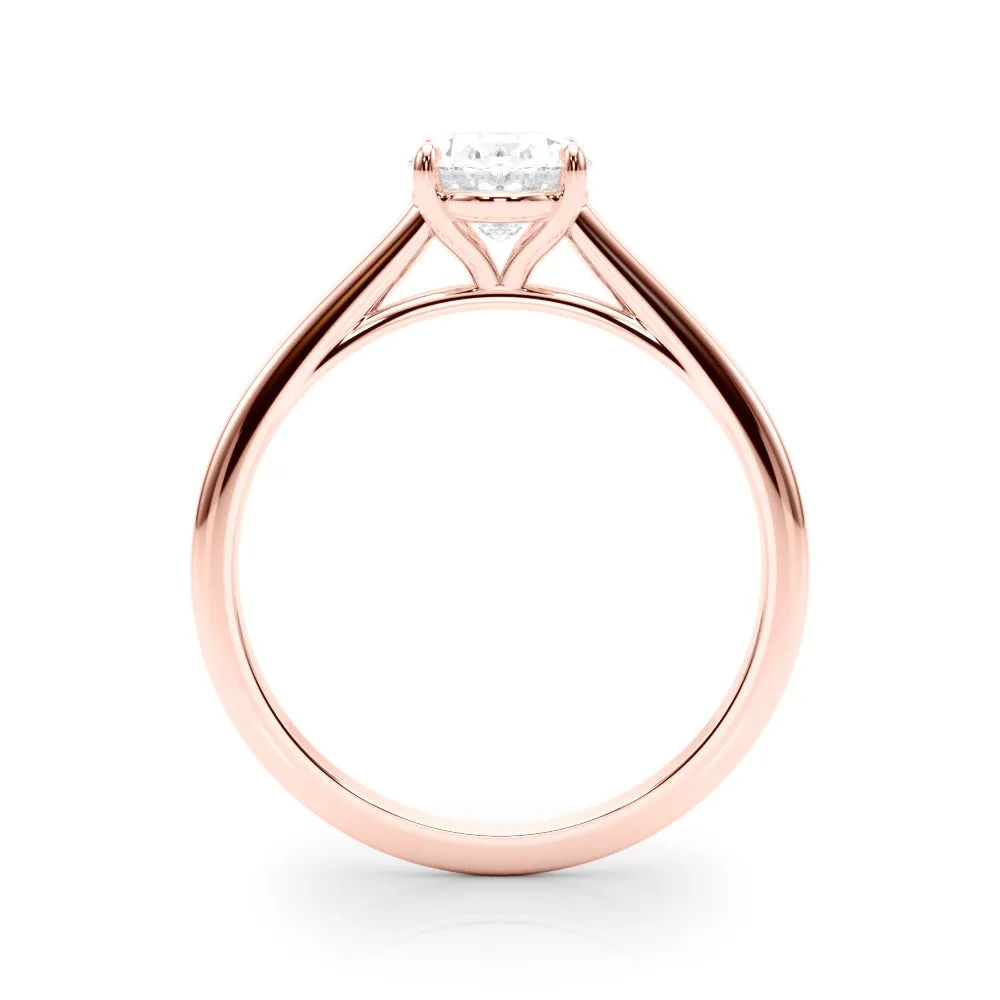 Amelia Oval Lab Grown Diamond Solitaire Engagement Ring IGI Certified