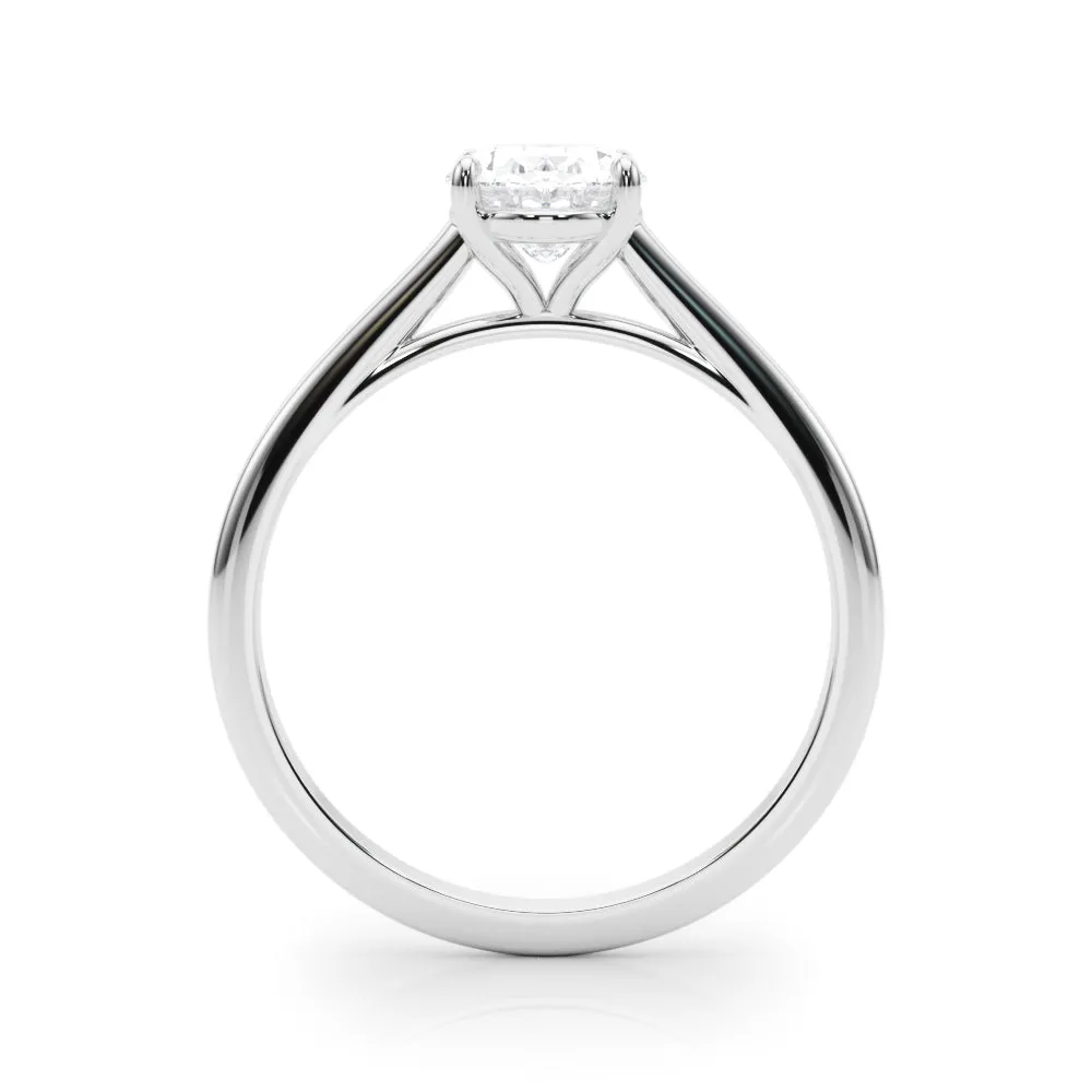 Amelia Oval Lab Grown Diamond Solitaire Engagement Ring IGI Certified