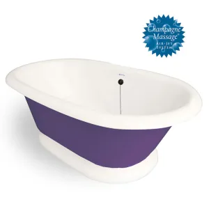 American Bath Factory Champagne Heritage 72" Bisque AcraStone Tub & Drain , 7" Faucet Holes