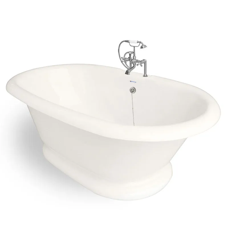 American Bath Factory Heritage 72" Bisque AcraStone Package