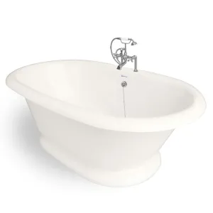American Bath Factory Heritage 72" Bisque AcraStone Package