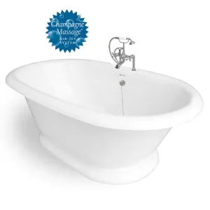 American Bath Factory Heritage 72" White AcraStone Package