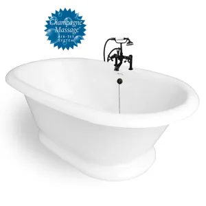 American Bath Factory Heritage 72" White AcraStone Package
