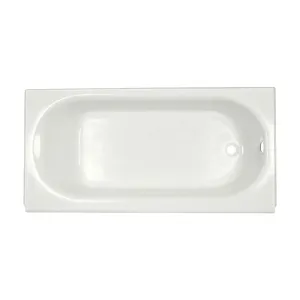 American Standard Princeton 60" x 34" Above-Floor Bathtub with Luxury Ledge and Integral Overflow