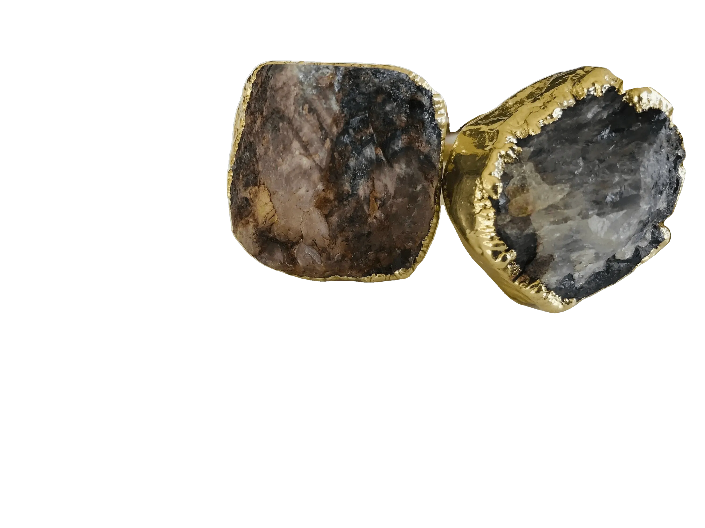 Amethyst Agate Cabinet Door Pull Handle - Set of 4