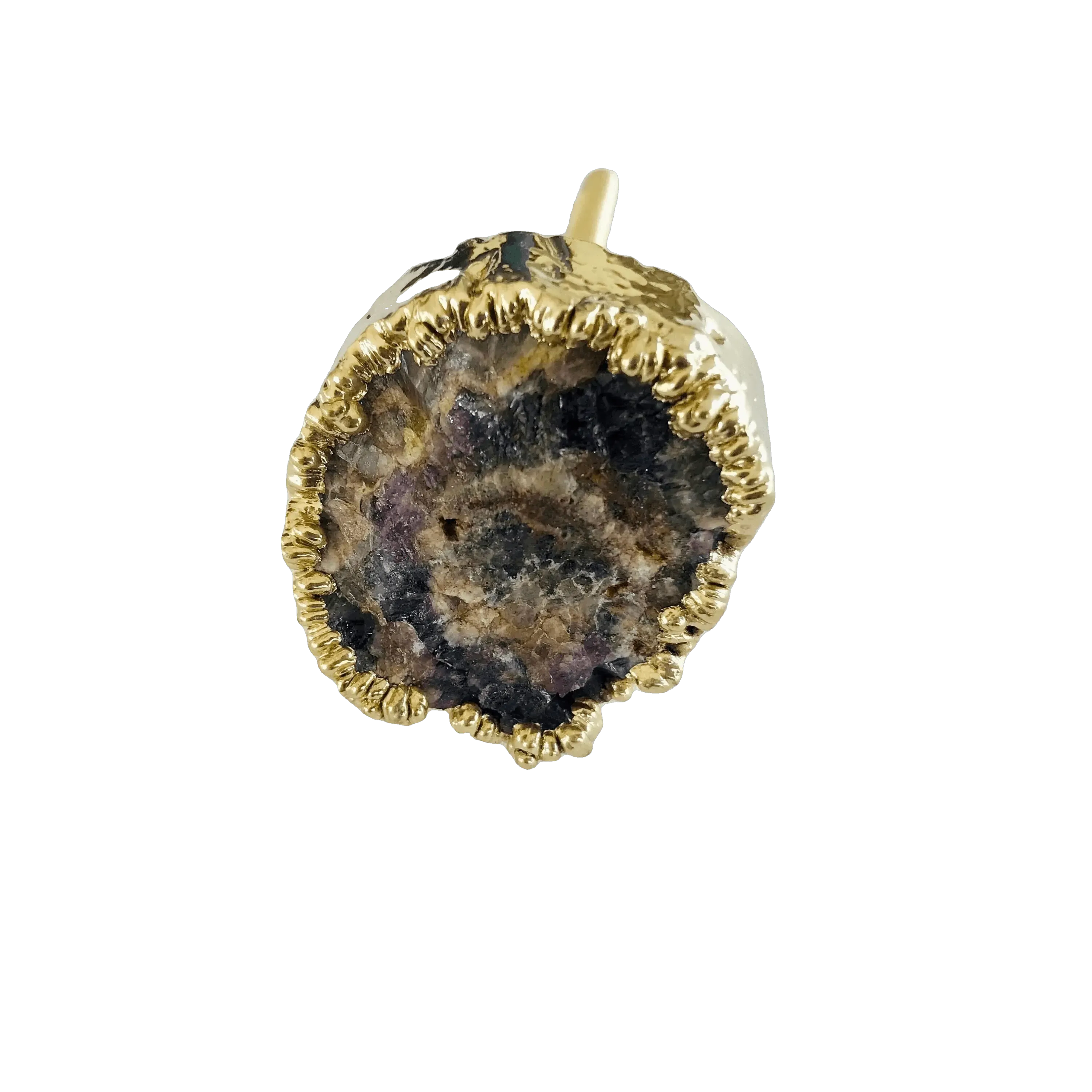 Amethyst Agate Cabinet Door Pull Handle - Set of 4