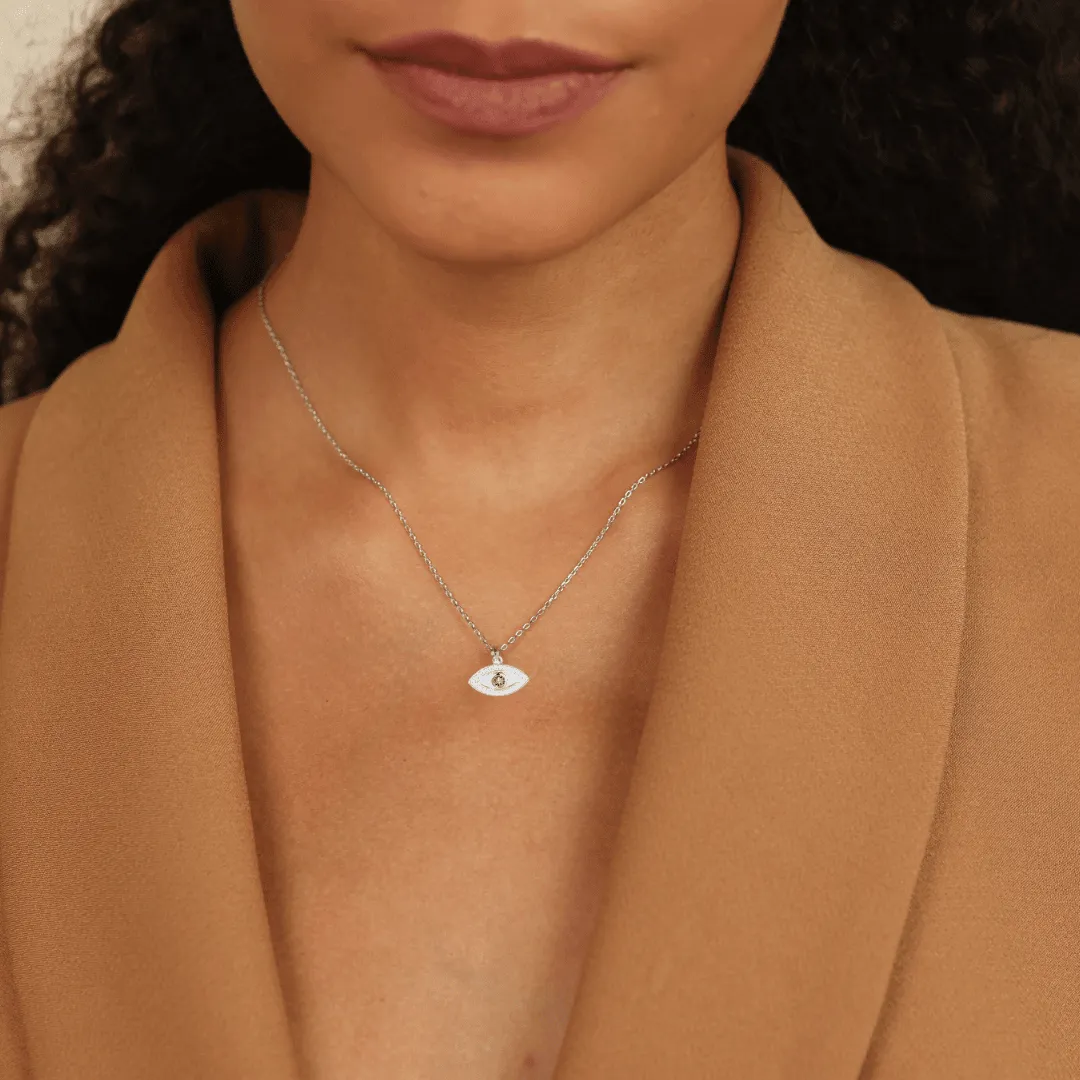 Amethyst Evil Eye Necklace