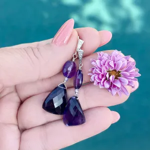 Amethyst Sterling Silver Earrings