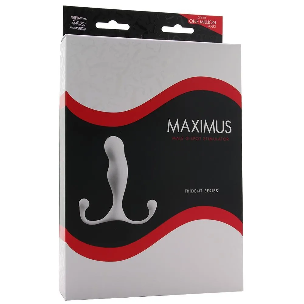 Aneros Maximus Trident Male G-Spot Stimulator in White