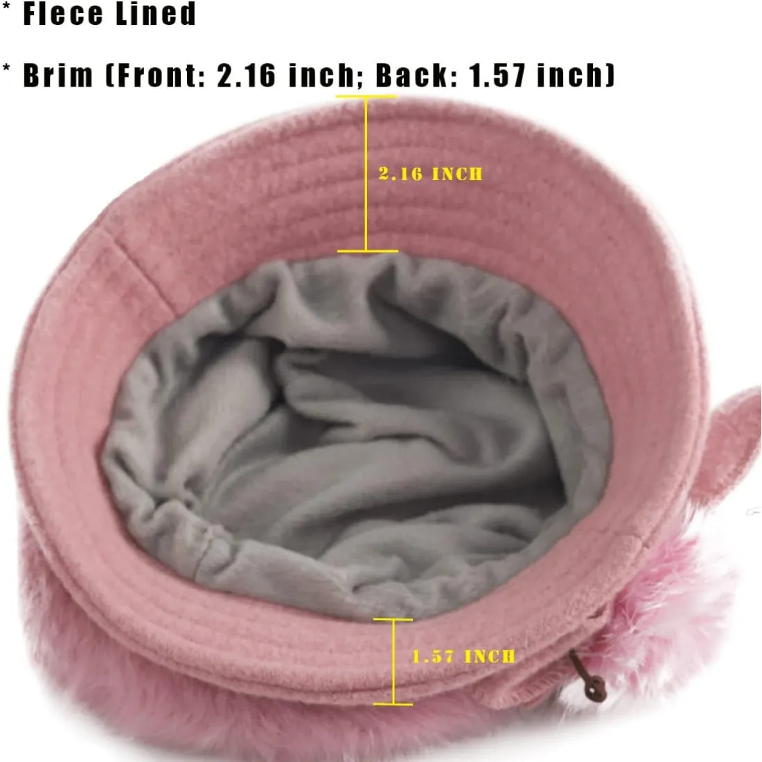 Angola Wool Winter Beret Hat with Bill