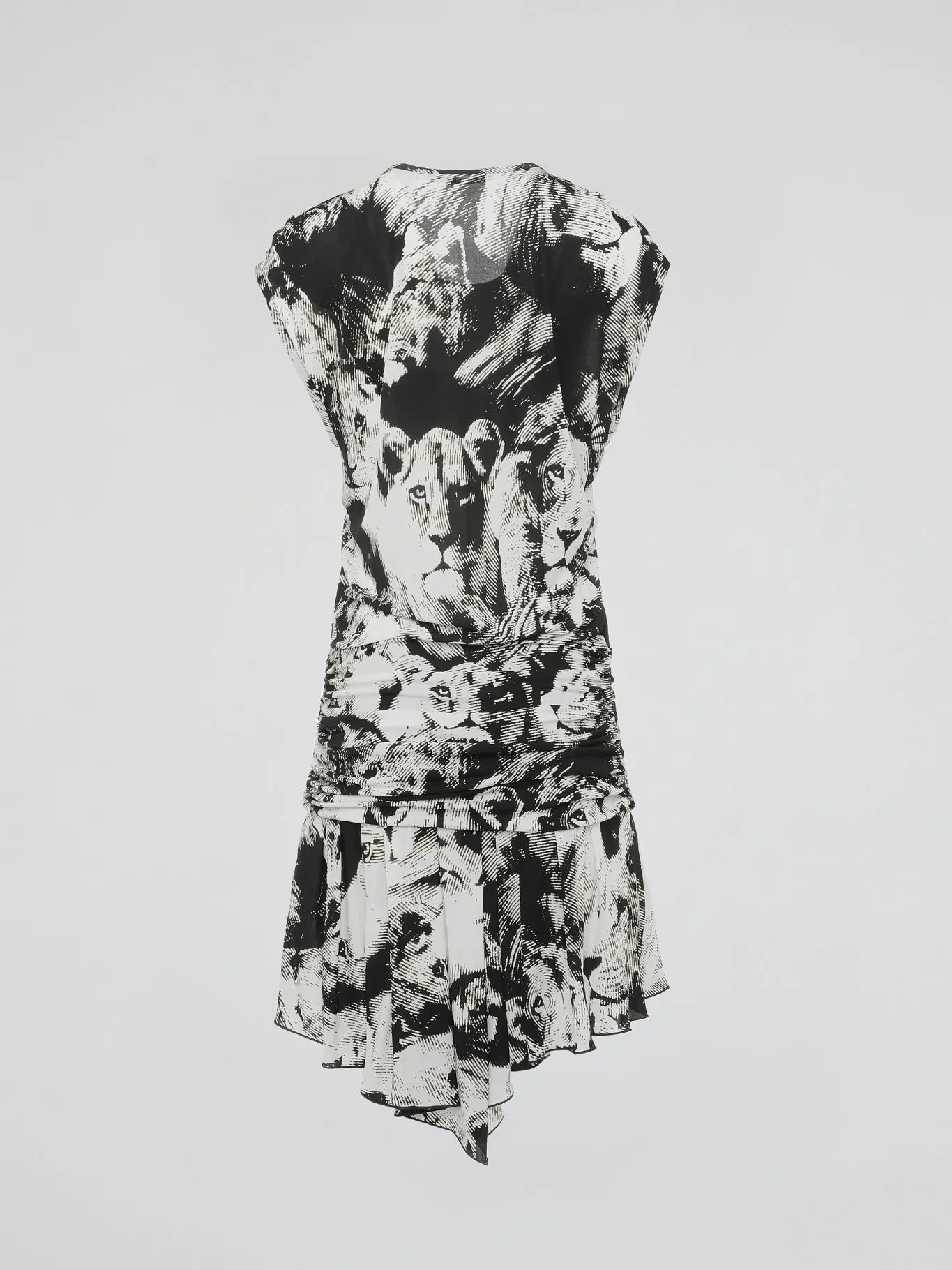 Animal Print Flared Dress